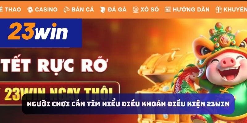 Người chơi cần tìm hiểu điều khoản điều kiện 23WIN